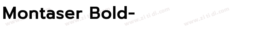 Montaser Bold字体转换